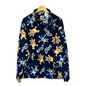 Bluey unisex/Women's Fleece Jacket - Navy pullover